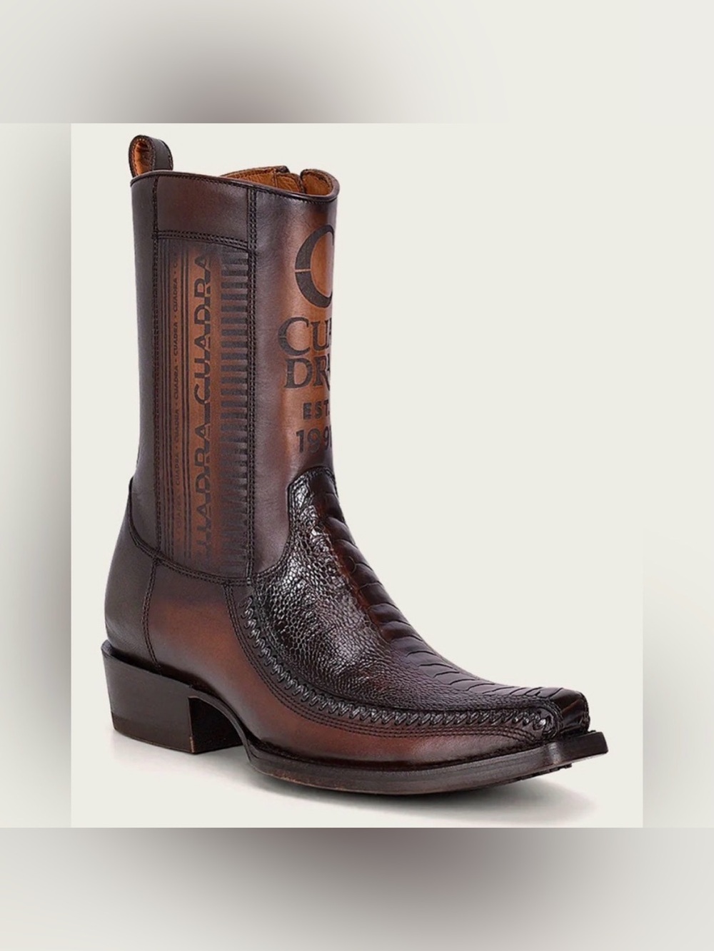 NIB Cuadra ostrich leg boots